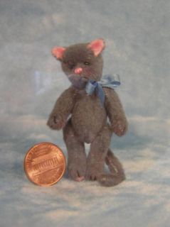Emily Farmer Jointed Mini Bear Artist Kit Smokey Cat