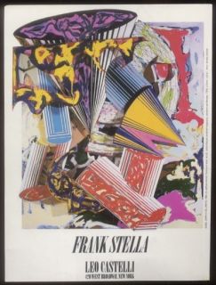 1986 Frank Stella Painting Leo Castelli Print Ad