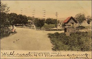 Bridge Near Lake Ophelia Liberty NY Pre 1908