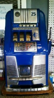 Antique Mills Blue Bell 25 Cent Slot Machine