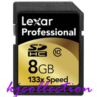 Lexar 8GB Professional SD SDHC Card 133x Class 10 20MBS