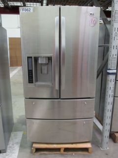 LG 36 Inch French Door Trio Stainless Steel Double Bottom Freezer