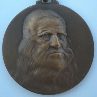 500th Birth Anniversary Leonardo Da Vinci Bronze Medal Signed