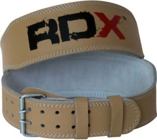 RDX Leather Weight Lifting Belt Body Building Gym M