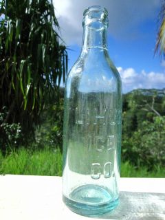 Antique Lihue Ice Co Soda Bottle Kauai Hawaii Hawaiian Bottle