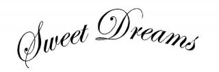 Sweet Dreams Vinyl Wall Decal Sticky Decor Letters