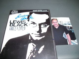 Lewis Black Autographed Signed Unleashed DVD Comedy COA
