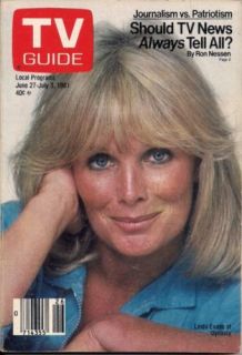 1981 TV Guide Magazine Linda Evans of Dynasty FP