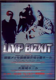 2001 Limp Bizkit Japan Tour Concert Flyer Mini Poster