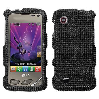 Bling Hard Cover Case 4 LG Chocolate Touch VX8575 Black