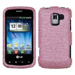 Pink Crystal Diamond Bling Hard Case Phone Cover for LG Enlighten