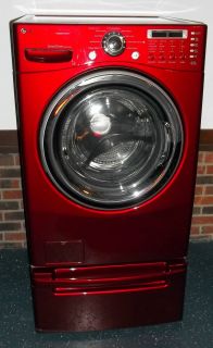 LG Cherry Red Steamwasher WM2487H Front Loader Washing Machine