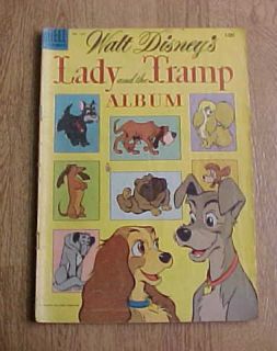 1955 Lady and The Tramp Album 634 Walt Disney Dell Four Color Comic
