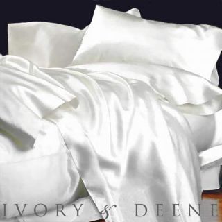 Satin King Size Bed Sheet Set New Luxury Hotel Bedding Linen