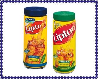 Lipton Instant Iced Unsweetened Tea Powder Mix 1 Jar