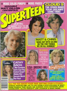 SUPER TEEN MAGAZINE AUG 1981 LISA WHELCHEL SURVIVOR MATT DILLON CHRIS
