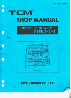 TCM Forklift Service Manual Isuzu Diesel Engine 4JG2