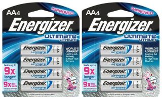 Energizer Ultimate Lithium AA New Batteries Exp 2027