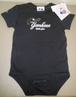 New York Yankees Little Fan Infant Baby Boy Bodysuit One Piece 12M 18M