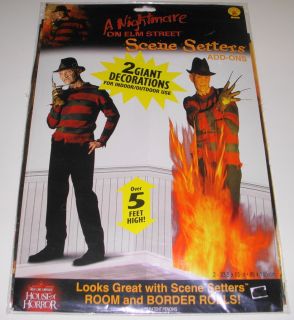 Giant Freddy Nightmare on Elm St Halloween Vinyl Poster Wall Decor