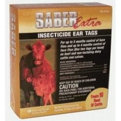 Extra Insecticide Fly Tags 20ct Pkg Cattle Cows Special OFFER