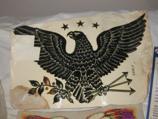 Vintage Eagle with Peace Branch and Arrows