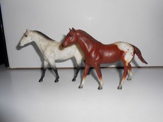 Breyer Horses Little Bits/Paddock Pals Appaloosa Horses   Set of 2