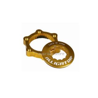New Gold Alligator Disc Rotor Center Lock Adapter