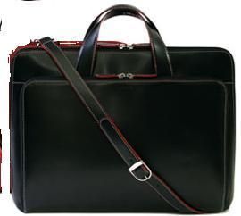 Lodis Audrey Slim Triangle Womens briefcase laptop case tote bag Black