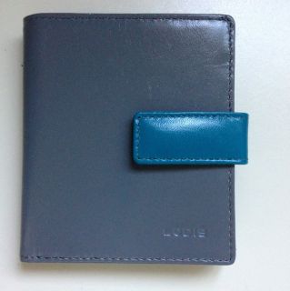 Lodis Mini Wallet In Multicolor Berry Grey And Blue Holds ID, Credit