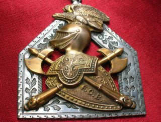Victorian Masonic Sterling Silver Medal Order Supreme Lodge 19c