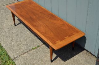 Lane Dovetail Long coffee table Mid Century Modern eames vintage