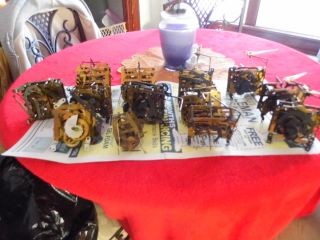 Cuckoo Clock Movement Parts Used 13 Total 4 with Birds