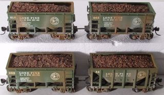 Two Sets of HO Scale Lone Pine Line Ore Cars