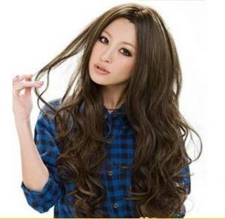 Fashion Princess Style Long Curly Hair Carve Fluffy Bangs Muliticolor