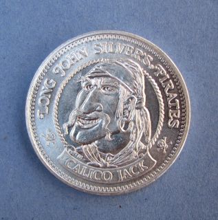 Long John Silvers Pirates Doubloon Coin Calico Jack
