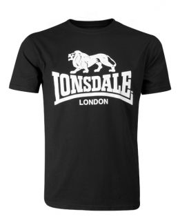 New Lonsdale London Black Classic T Shirt Skinhead Oi Mod Punk Ska