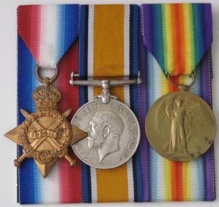 Star Trio – Killed in Action 1st Day Battle of Loos 25 9 1915