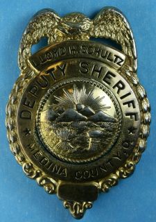 Deputy Sheriff Medina County Ohio Police Badge Lloyd H Schultz