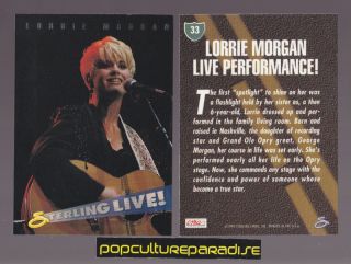 Lorrie Morgan Western Music 1993 Country Gold Trading Card
