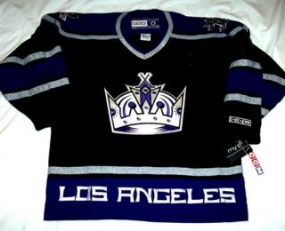 Los Angeles Kings Size XL CCM 550 Hockey Jersey Black BNWT La Kings