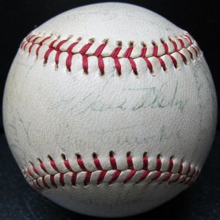 1962 Los Angeles Dodgers Team Signed Autographed Ball Baseball PSA DNA