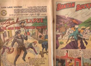 Lot of 4 Western Golden Age Comic Books Coverless