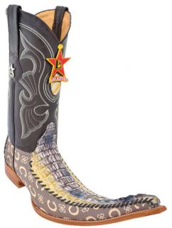 Mens Western Cowboy Boots Los Altos Handmade Genuine Caiman Fashion