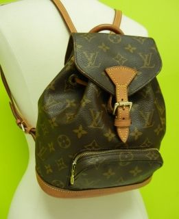 LOUIS VUITTON Monogram MINI MONTSOURIS Backpack LV Bag Authentic