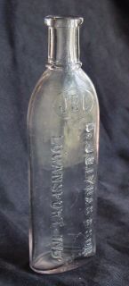Lynas & Son Medicine Bottle from Logansport Indiana Rare Old Glass