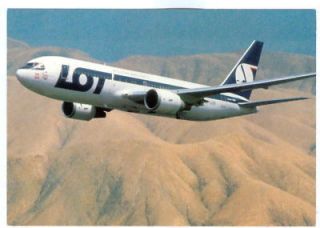 Airline Issue Postcard Lot Polish Airlines Boeing 767