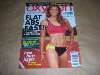 Oxygen Magazine August 2012 Lolo Jones Melissa Hall Nadine Young Tosca