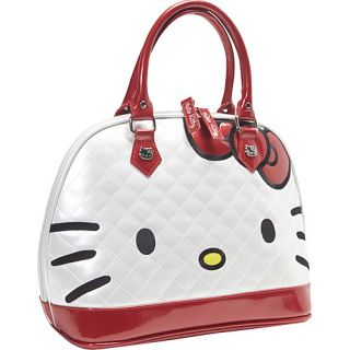 Loungefly Hello Kitty Quilted Face Satchel White