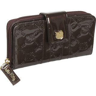 Loungefly Hello Kitty Brown Patent Embossed Wallet